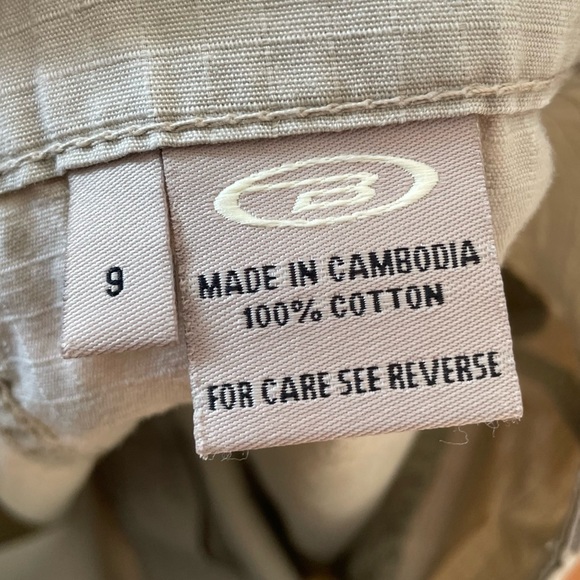 Vintage 90s/Y2K Bongo Micro Mini Khaki Cargo Skirt 100% Cotton - Picture 6 of 6